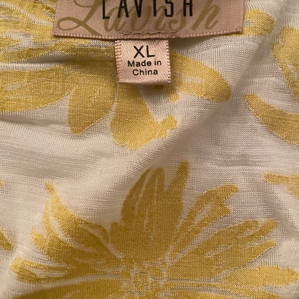 Lavish Sunflower Peasant Blouse XL - Picture 4 of 4